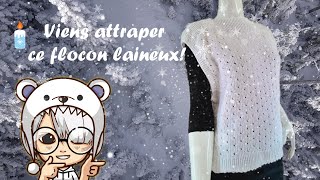 Réaliser un petit pull sans manches au tricotin géant [upl. by Ethbun]