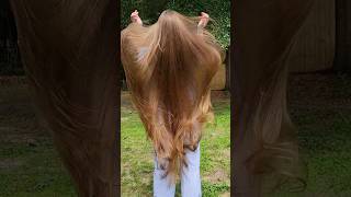 My kneelength hair in slow motion❤️ hair longhair reallonghair of rapunzel hairplay girl [upl. by Uziel300]