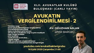 Avukatın Vergilendirilmesi  2 [upl. by Antonie]