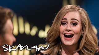 Interview with Adele  quotThe bigger your career gets the smaller your life getsquot  SVTNRKSkavlan [upl. by Hnid]