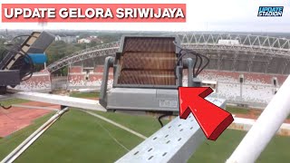 LIGHTING Paling CANGGIH Update Stadion Gelora Sriwijaya ArenaVision gen35 Pola Rumput VAR Room [upl. by Neelyak]