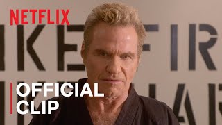 Cobra Kai Season 4  Official Clip Two Senseis  Netflix [upl. by Maclaine]