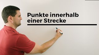 Punkte innerhalb einer Strecke bei Geraden und Ebenen Vektorgeometrie  Mathe by Daniel Jung [upl. by Yleak242]