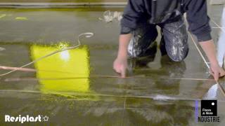 Antistatic epoxy self levelling floor [upl. by Irneh]