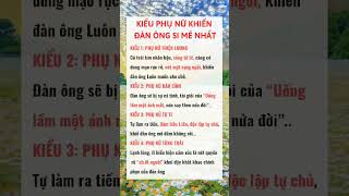 Kiểu phụ nữ khiến đàn ông si mê DeeDphung baihoccuocsong hanhphuc songtichcuc nguoichiase [upl. by Nebra947]