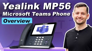 Yealink MP56 Desk Setup and How to Connect to the Internet  Microsoft Teams Phone Device [upl. by Nomzed]