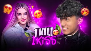 1 KILL💀 1 KISS💋 CHALLENGE WITH babyyyff 🤩 [upl. by Rehtse934]