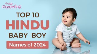 Top 10 Trendy Hindu Baby Boy Names for 2024  Hindu Baby Boy Names  Baby Boy Names Of 2024 [upl. by Ardnas]