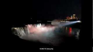 Niagara Falls by Night  Illuminations amp Fireworks [upl. by Yrekaz]