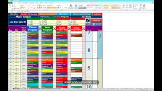 P90X Workout Schedule Calendar in Excel Sheets [upl. by Attevaj]