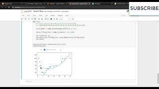 INTERACTIVE CURVE FITTING DATA PLOT IN PYTHON [upl. by Humfried]