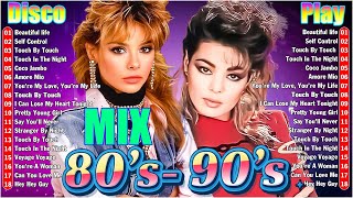 70s 80s 90s Disco Songs Melody  Bee Gees Sandra ABBA Neil Sedeka  Eurodisco Golden [upl. by Mccarthy]