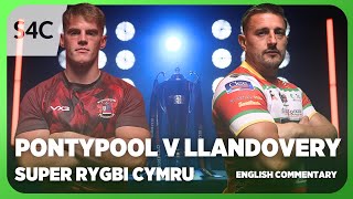 LIVE RUGBY Pontypool v Llandovery  Super Rygbi Cymru  S4C [upl. by Elisee]