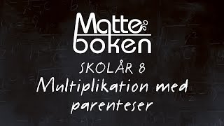 Multiplikation med parenteser  Skolår 8 [upl. by Armand]