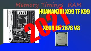 HUANANZHI X99 TF X99 XEON E5 2678 V3 открыть доступ к настройке таймингов [upl. by Enidlarej]