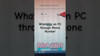 WhatsApp on PC through Phone Number mrajdot mrajdot whatsapp whatsappweb qrcode phonenumber [upl. by Derna]