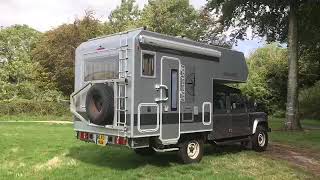 Land Rover Defender ultimate camper Bimobil Huskey 235 Demountable Camper [upl. by Euqirrne350]