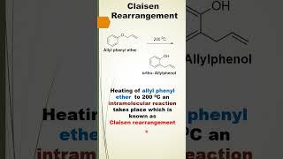 Claisen Rearrangement  Alcohols Phenols Ethers  Organic Chemistry youtubeshorts neet [upl. by Garek812]