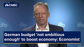 German budget not ambitious enough to breathe life into the German economy economist says [upl. by Cris]