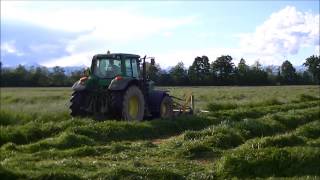 Falciatura Loietto 2014 John Deere 6630 P e NH M160 [upl. by Adnahcal]