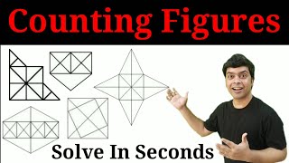 Counting Figures  Important Questions  Reasoning  Best Trick for counting figures [upl. by Sessylu]