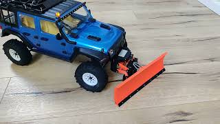 3D printed snow plow 110 Scale RC 4 [upl. by Oilalue]