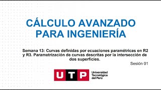 Parametrización de curvas descritas por la intersección de dos superficies [upl. by Stucker]