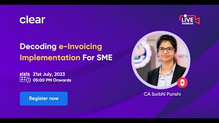 Live QampA on eInvoicing Implementation  Sixth Phase of eInvoicing  For SMEs With Turnover 5 Cr [upl. by Ramsden]