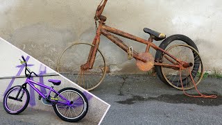 BMX Bike Restoration  LAMBORGHINI Purple [upl. by Sillsby]