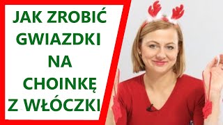 Jak zrobić gwiazdki na choinkę z włóczki – ozdoby choinkowe DIY [upl. by Alamak]