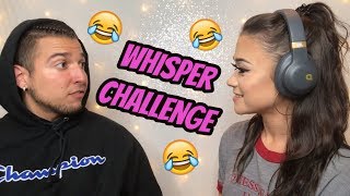 WHISPER CHALLENGE w MY BOYFRIEND [upl. by Lilak]