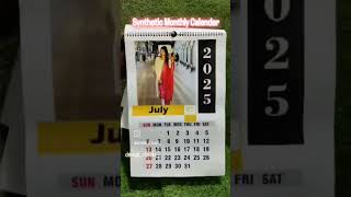 Synthetic A3 size calendar 2025 year calendar calendardate syntheticdiamond a3 new collection [upl. by Ybab]