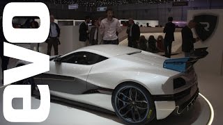 Rimac ConceptS A Chiron beater  evo MOTOR SHOWS [upl. by Elbys]