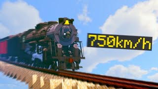 I MADE A BIGGER TRAIN RAMP IN MINECRAFT Immersive Railroading Experiments [upl. by Fe]