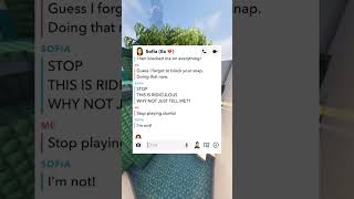 dont miss end 😞 texting textingstory redditstories minecraftparkour gf bf youtubeshorts [upl. by Erasaec]