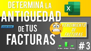 Como calcular la Antigüedad de Facturas en Excel vencimiento de facturas en excel clientes morosos [upl. by Isadore]