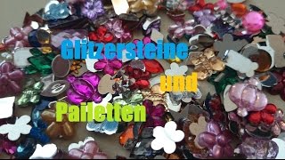 Collection Pailetten Glitzersteine Zeug für Resin [upl. by Nudnarb]