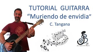 🎸Muriendo de envidia GUITARRA🤩  Como tocar tutorial guitarra acordes letra Pdf y tablatura [upl. by Aksel945]