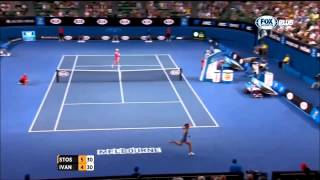 Ana Ivanovic vs Samantha Stosur Australian Open 2014 Highlights [upl. by Enelyaj]