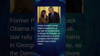 Former President Barack Obama headlined an allstar rally for Kamala Harris in Georgia on Thursday [upl. by Anayet]