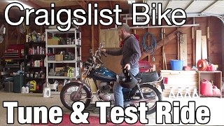 Craigslist Honda Twinstar  Carb Tune and Testride [upl. by Nalyt]