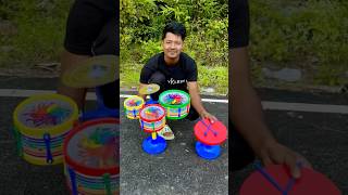 Big Drum Set senior musical band Instruments 🥁 Unboxing and testing shorts [upl. by Athalee]