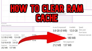 How to Clear RAM CACHE RandomAccess Memory Clear RAM Cached PC Faster 2024 [upl. by Ahsenyl]