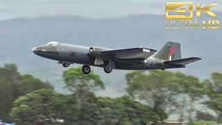 English Electric Canberra bomber flying in 2024 Airshows Downunder Shellharbour [upl. by Redyr]