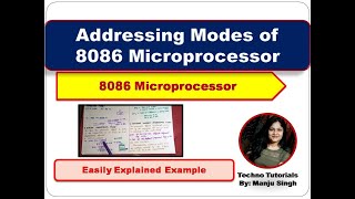 U3L7 Addressing Modes of 8086 Microprocessor  8086 Addressing Mode  example  8086 microprocessor [upl. by Annaul]