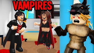 I Was A WEREWOLF In A VAMPIRE Only Server Roblox Brookhaven RP [upl. by Herold]