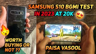 Samsung S10 2023🔥at 20000Rs BGMI TEST  Full Review  Samsung S10 Heating Test amp Battery Test [upl. by Maram692]