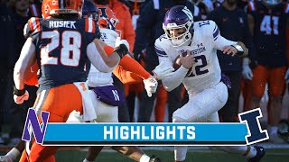 Northwestern at Illinois  Highlights  Big Ten Football  Nov 25 2023 [upl. by Sawtelle761]