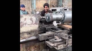 Machining 4Ton SHAFT with 100Yrs Old Technology machining [upl. by Gschu280]