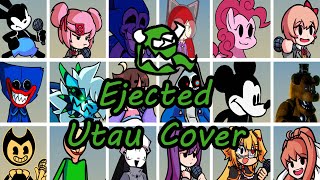 Ejected but Every Turn a Different Character Sings FNF Ejected Everyone Sings  UTAU Cover [upl. by Hamid323]